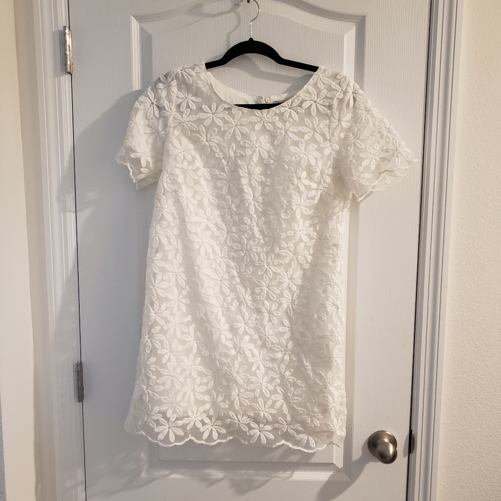 Blu Pepper white floral dress